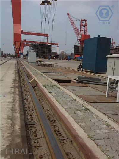 re-alignment crane rail system